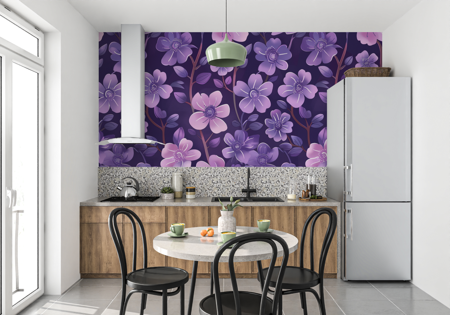 Purple Pattern Wallpaper | Murals Wallpaper