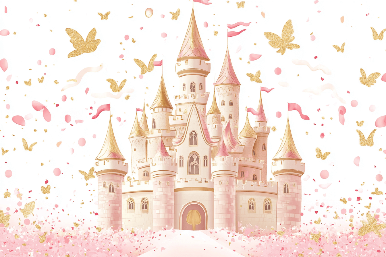 Princess Party Castle Wallpaper | Murals Wallpaper