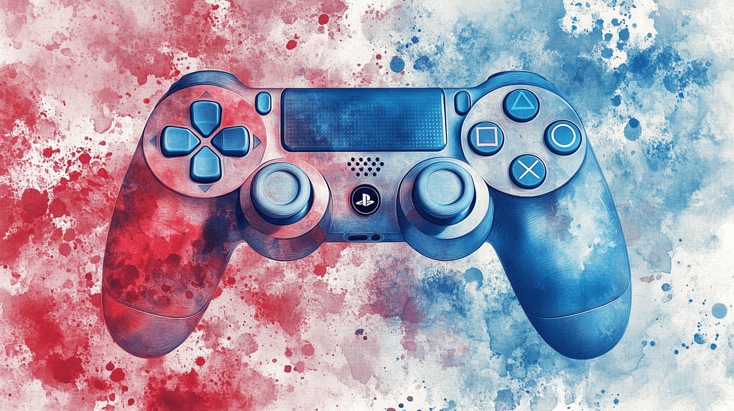 Watercolor Gamer Splash Wallpaper | Murals Wallpaper
