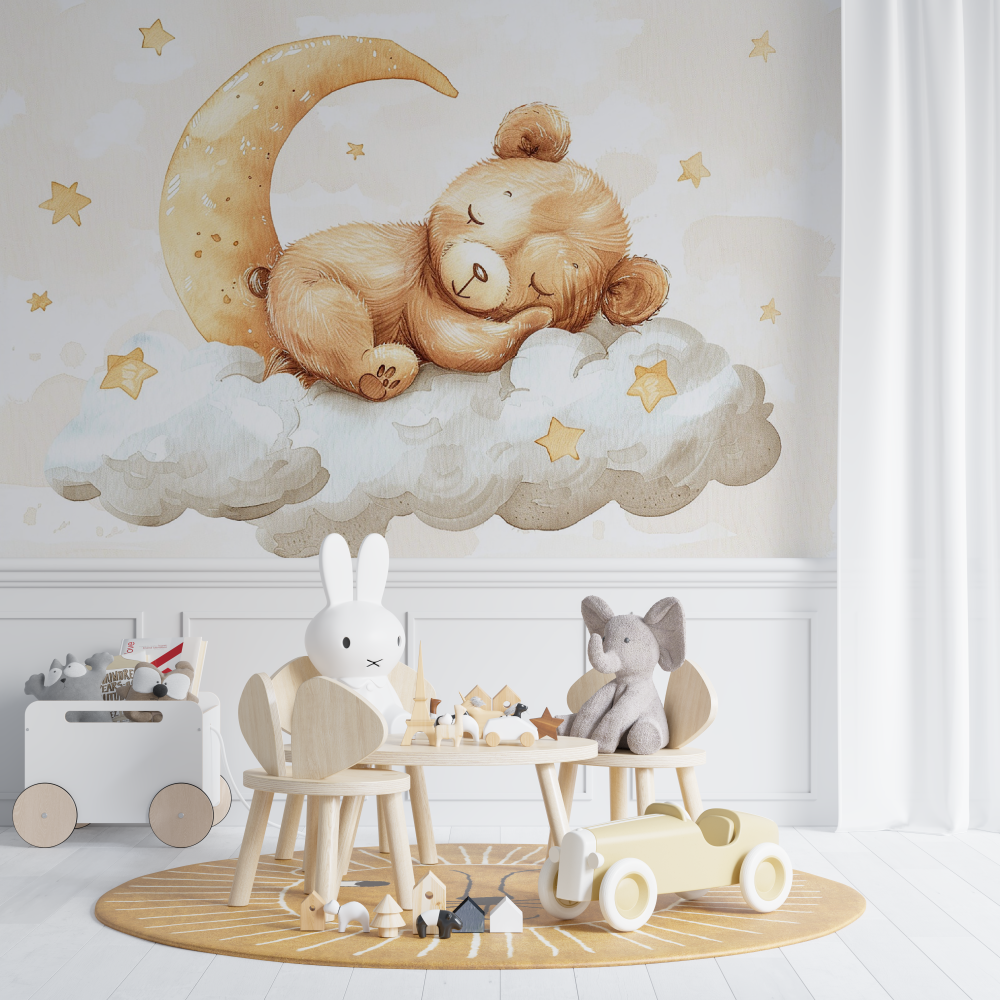 Tapetenzimmer für Baby Ourson – Baby Tipi