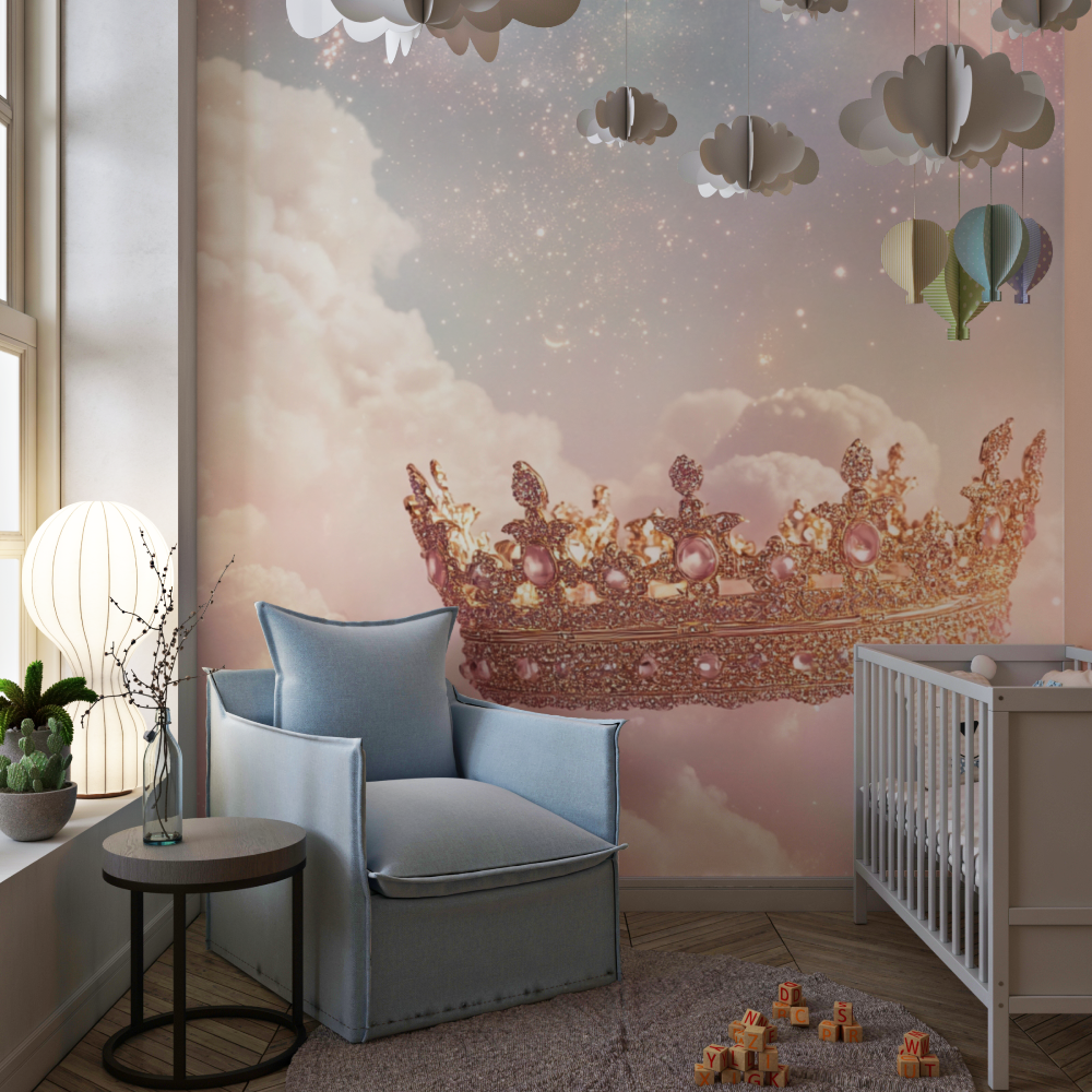Sparkling Crown Princess Wallpaper | Murals Wallpaper