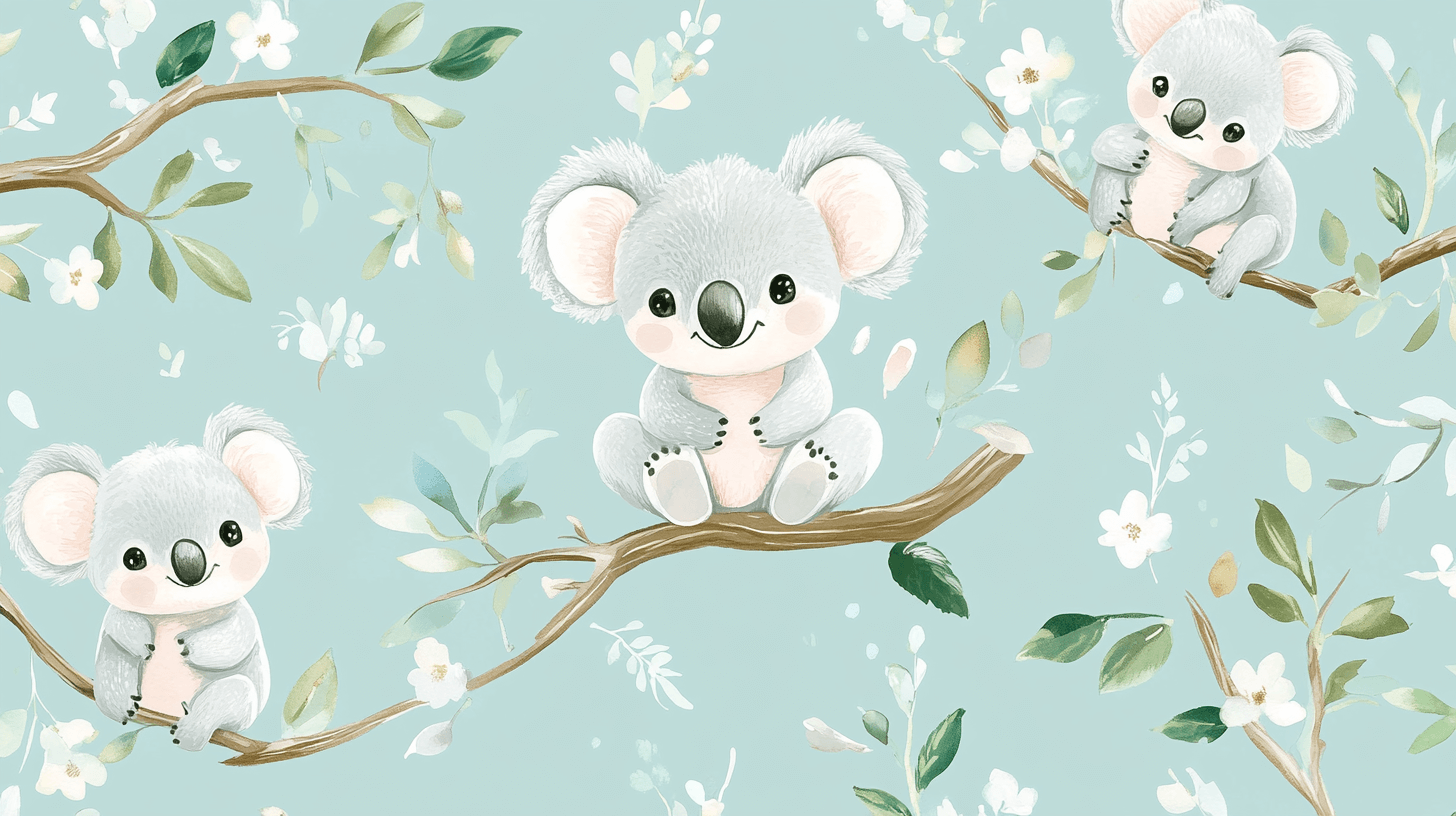 Koala Wallpaper and Baby Room Decor | Murals Wallpaper