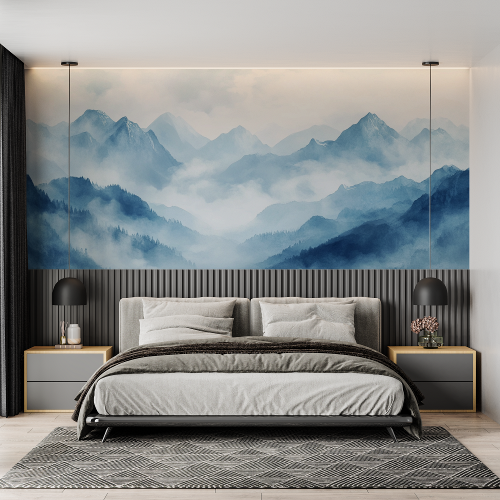 Aquarell-Tapetenmalerei ... Zimmer für Erwachsene