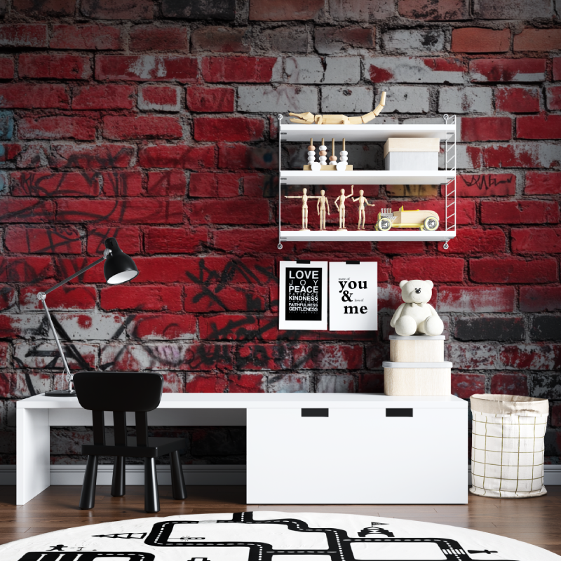 Trendy Brick Effect Wallpaper | Murals Wallpaper