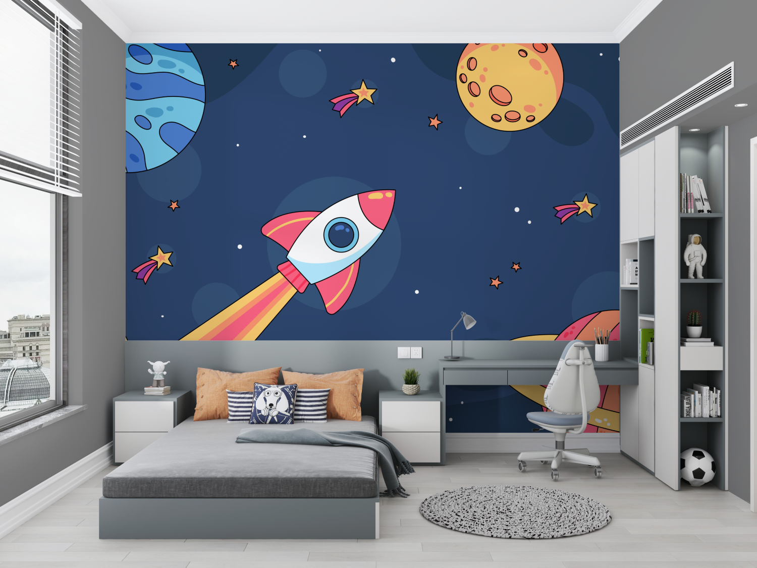 Rocket Space Wallpaper | Murals Wallpaper