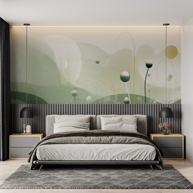 Watercolor Nature Green Wallpaper | Murals Wallpaper