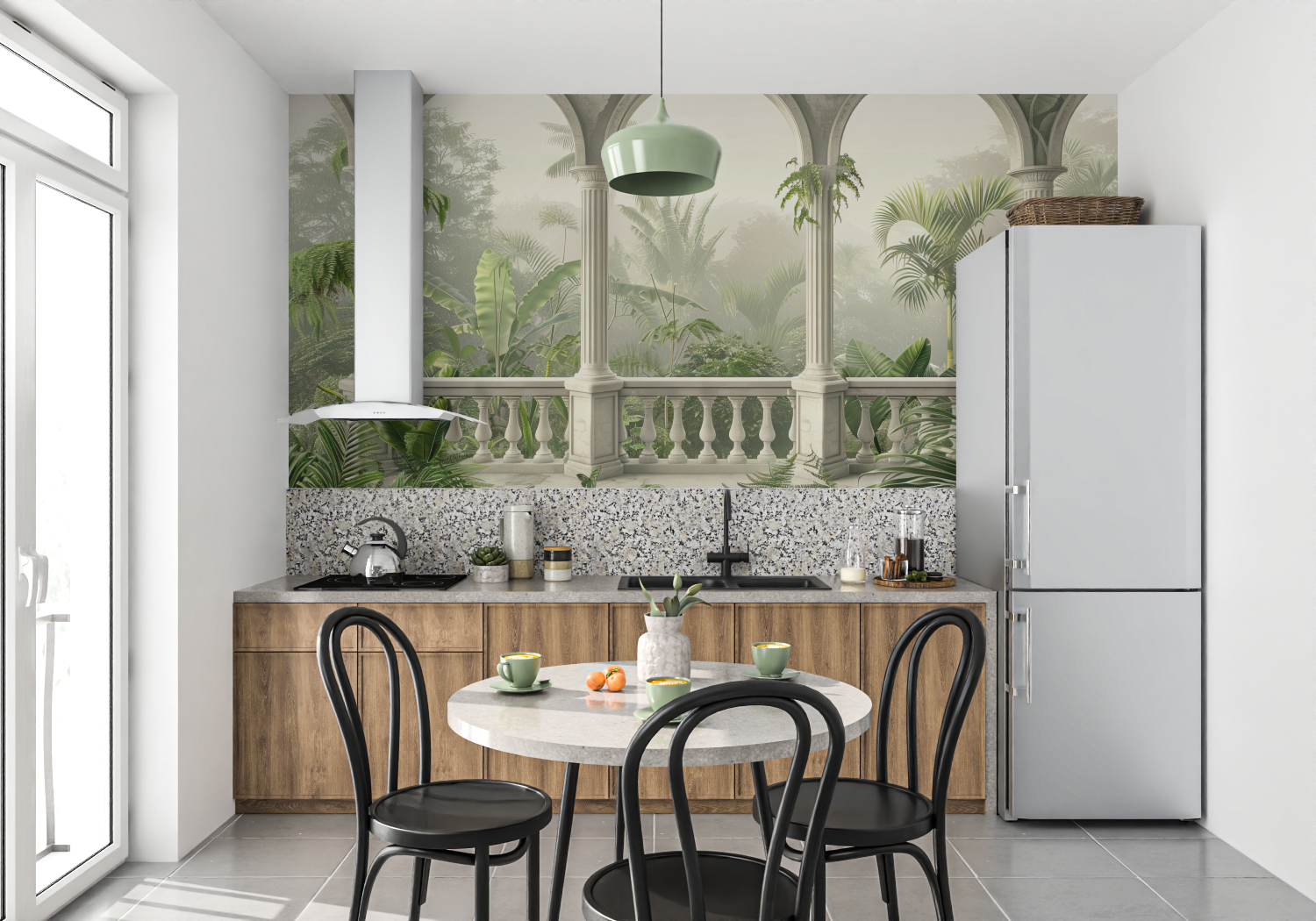 3D Trompe L'Oeil Wallpaper for Bedroom | Murals Wallpaper