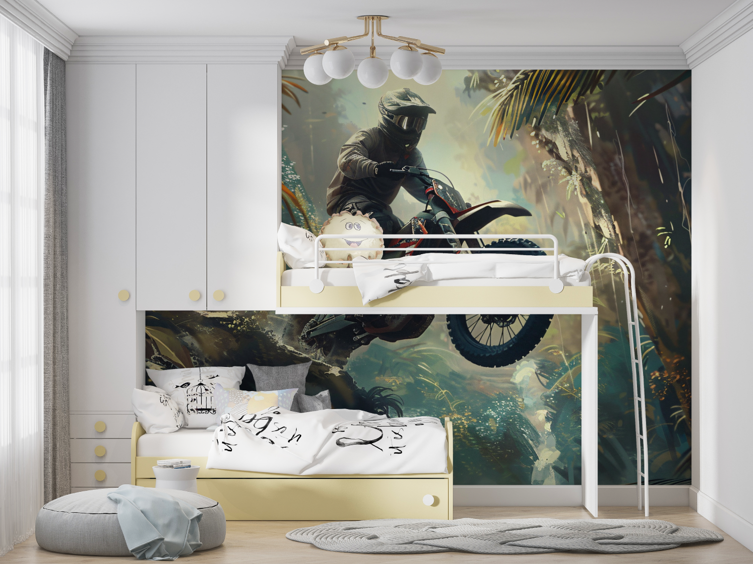 Tapete Garcons Motocross-Manga-Held