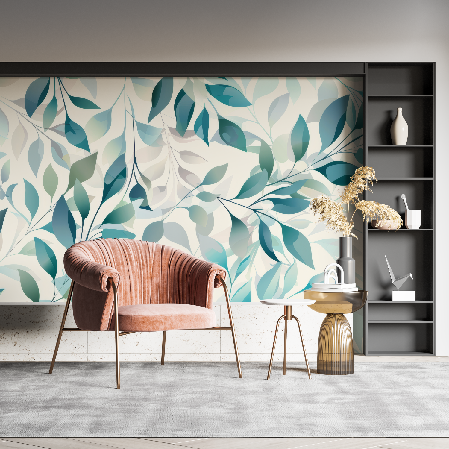 Blue and Green Wallpaper | Murals Wallpaper