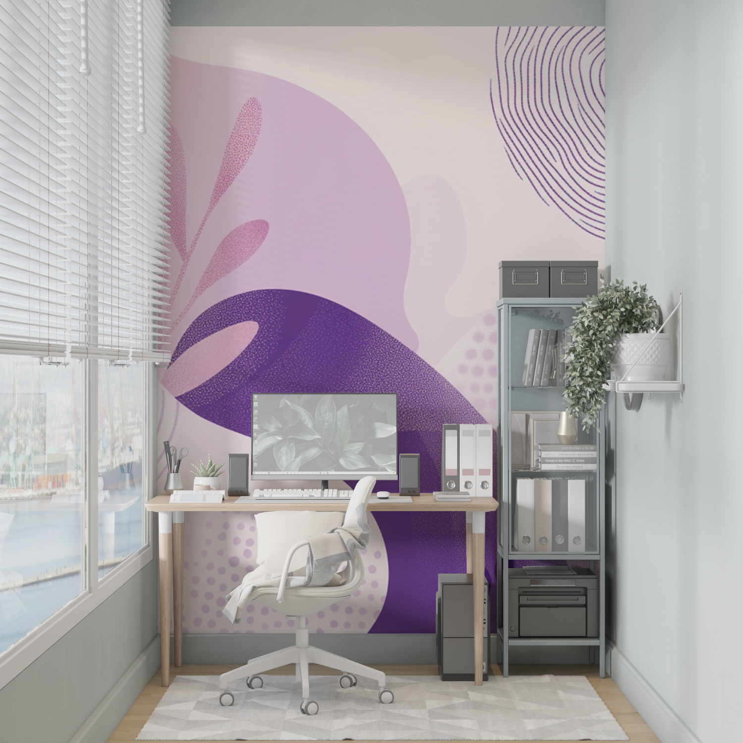 Pink and Purple Wallpaper | Murals Wallpaper