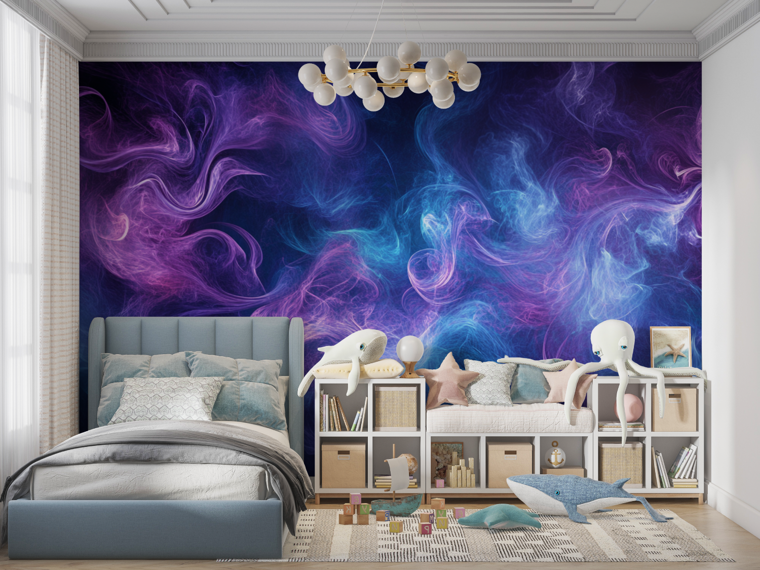 Mysteriöse Rauchtapete | Wandbildtapete