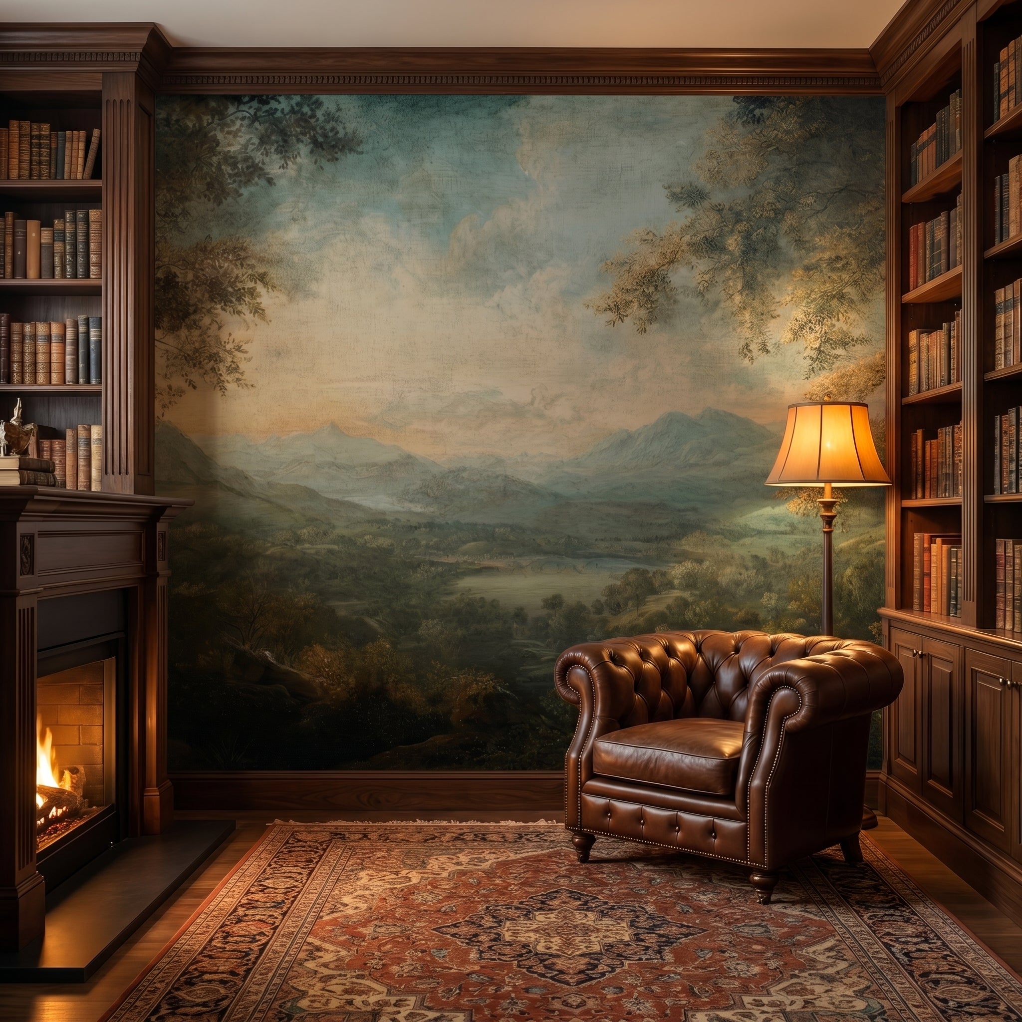 Panoramic Forest Open View Wall Mural