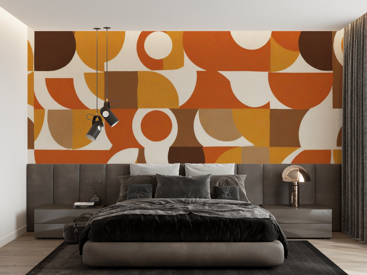 70s Orange Wallpaper | Murals Wallpaper
