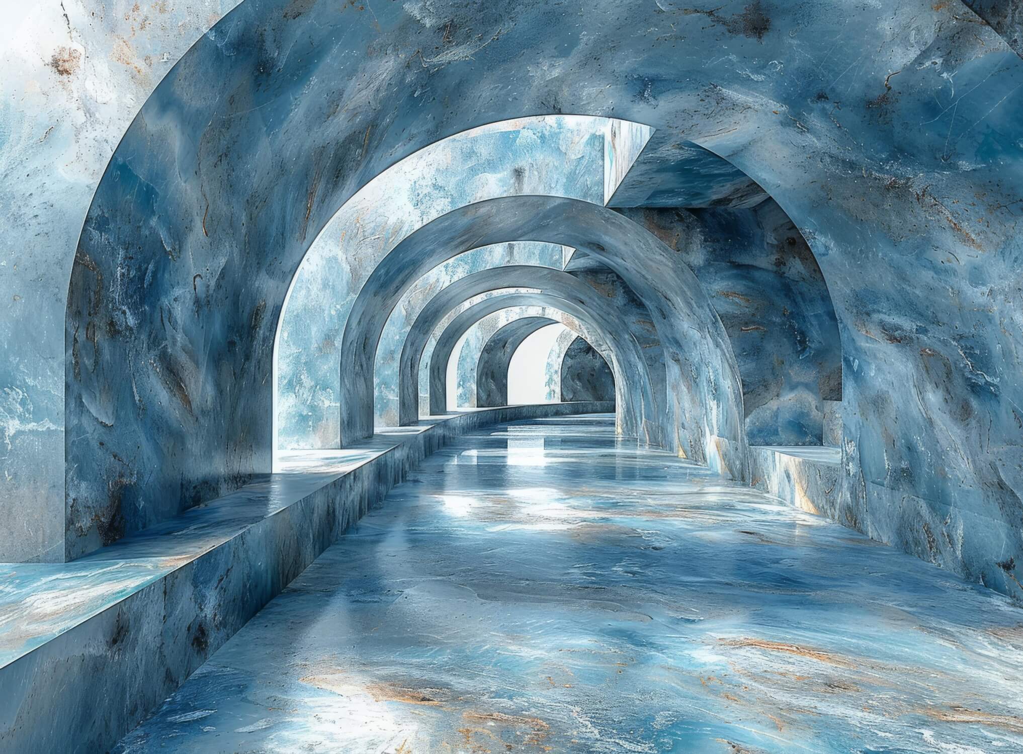 Blue 3D Wallpaper | Murals Wallpaper