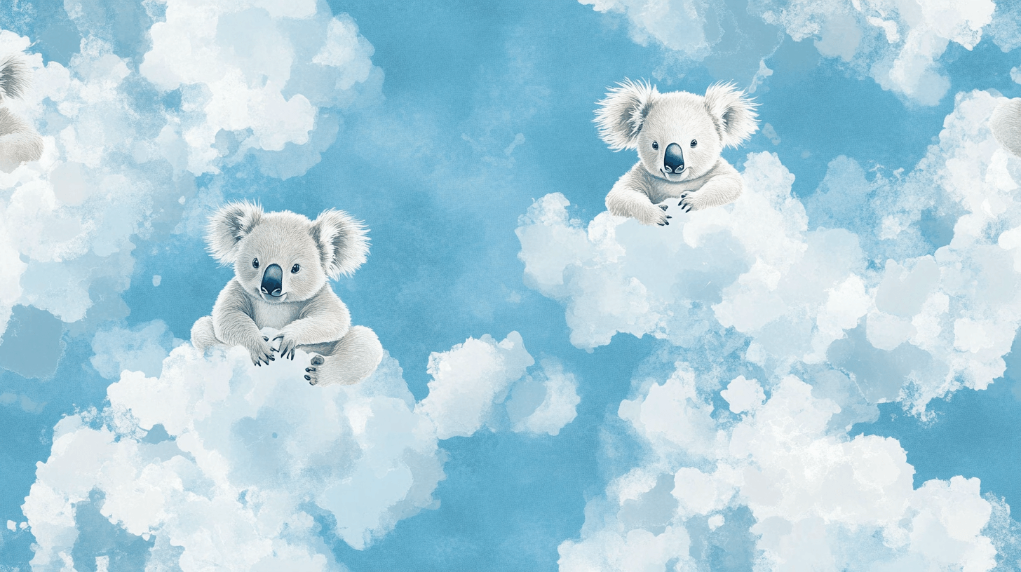 Koala Wallpaper in Apnea in the Sky | Murals Wallpaper