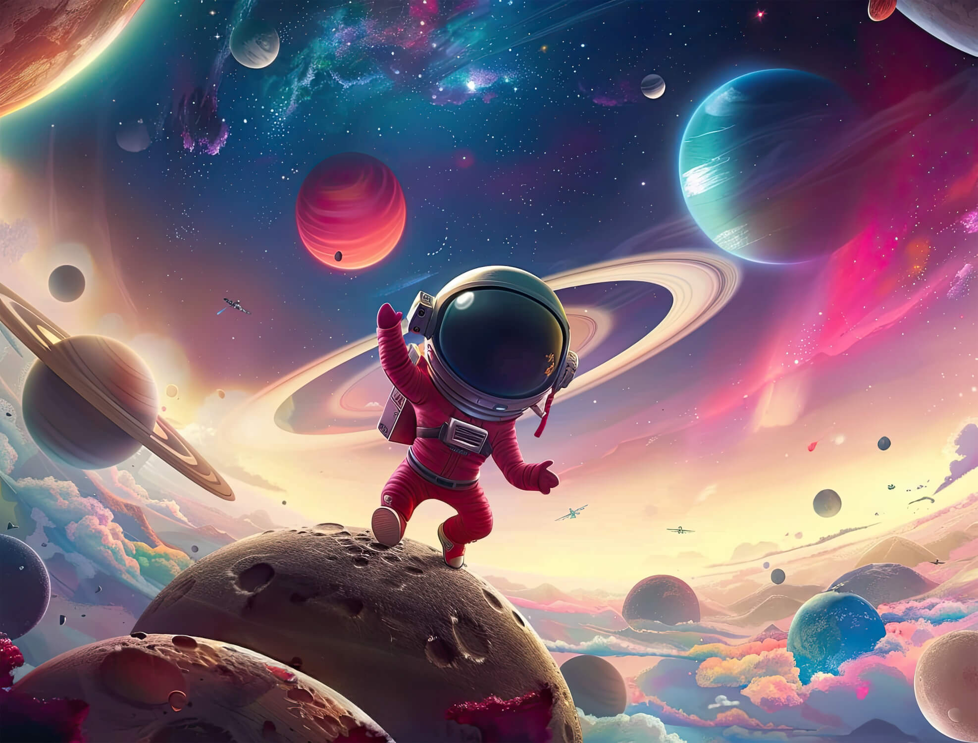 Garçon Coloré Räumliches Papier