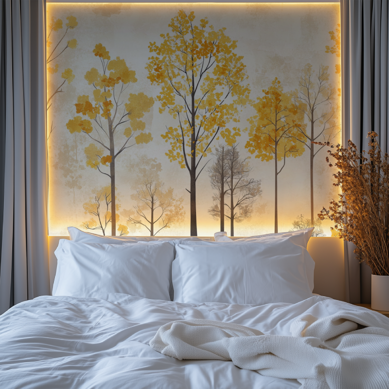 Yellow Tree Wallpaper | Murals Wallpaper