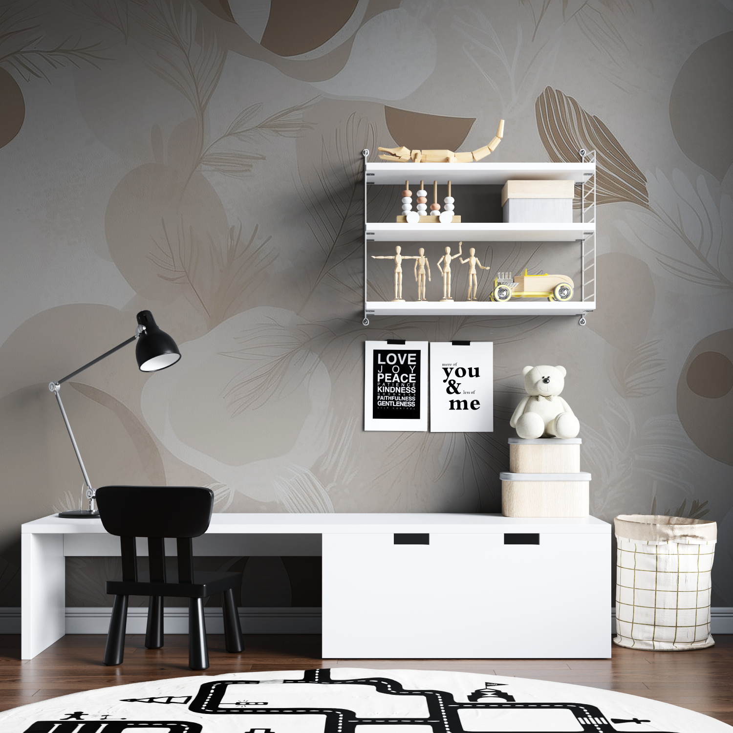 Brown Kids Wallpaper | Murals Wallpaper