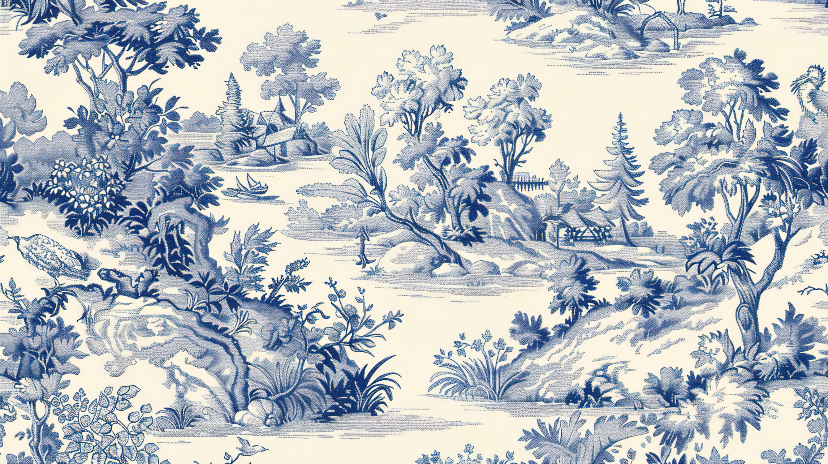 Toile de Jouy Wallpaper | Murals Wallpaper