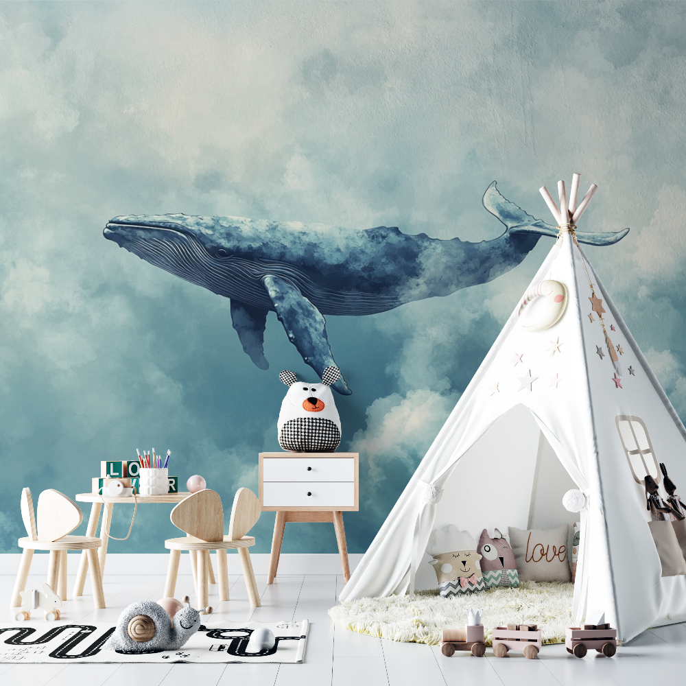 Cloud Sketch Marine Wallpaper | Murals Wallpaper