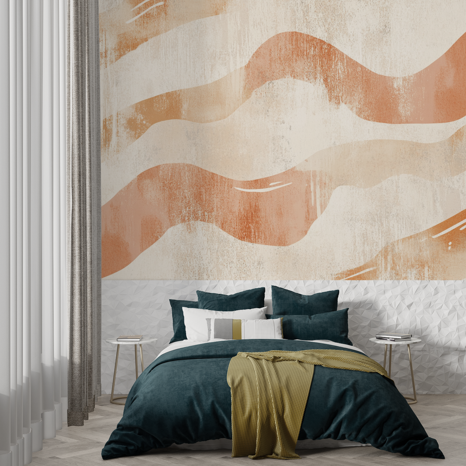 Terracotta and Beige Trend Wallpaper | Murals Wallpaper