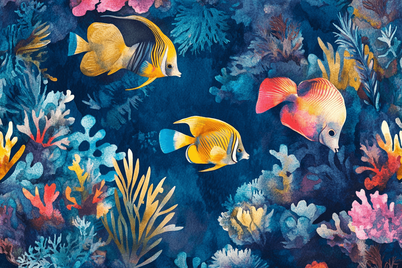 Marine Fish Coral Wallpaper | Murals Wallpaper
