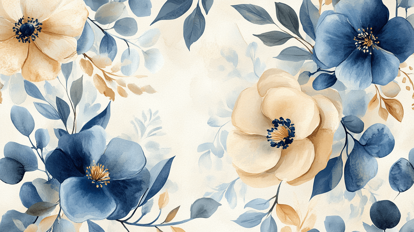 Watercolor Abstract Wildflower Wallpaper | Murals Wallpaper