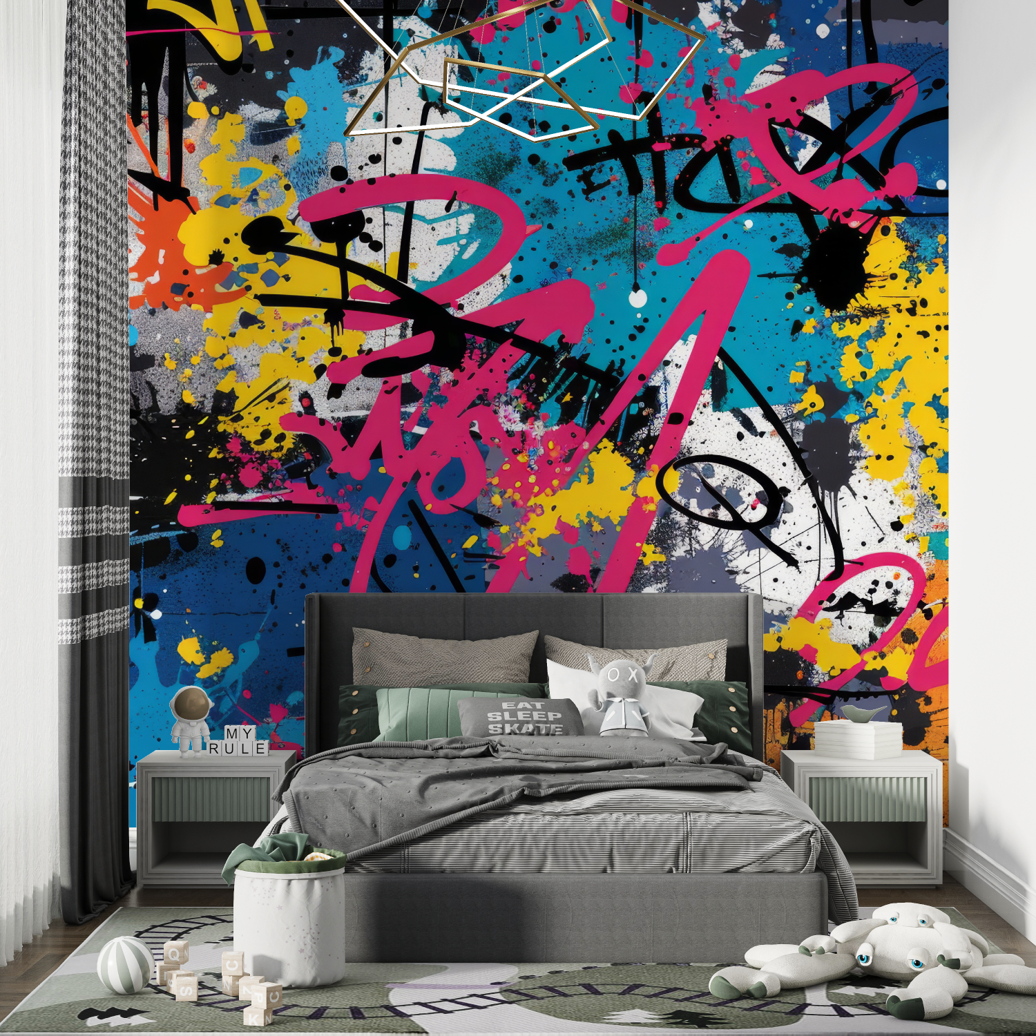 Tapeten Graffiti Ado – Chambre de Garçon