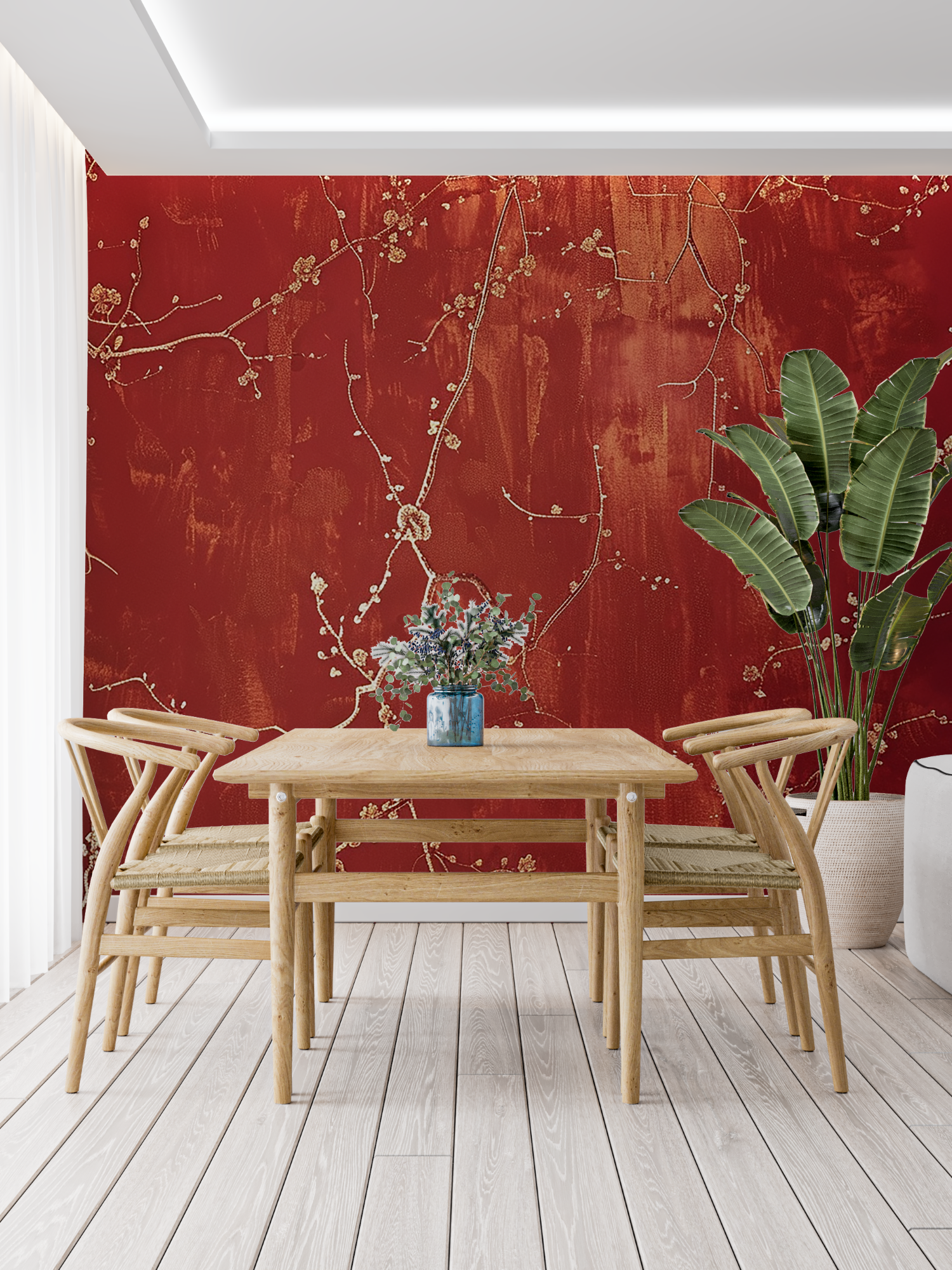 Red and Gold Wallpaper | Murals Wallpaper