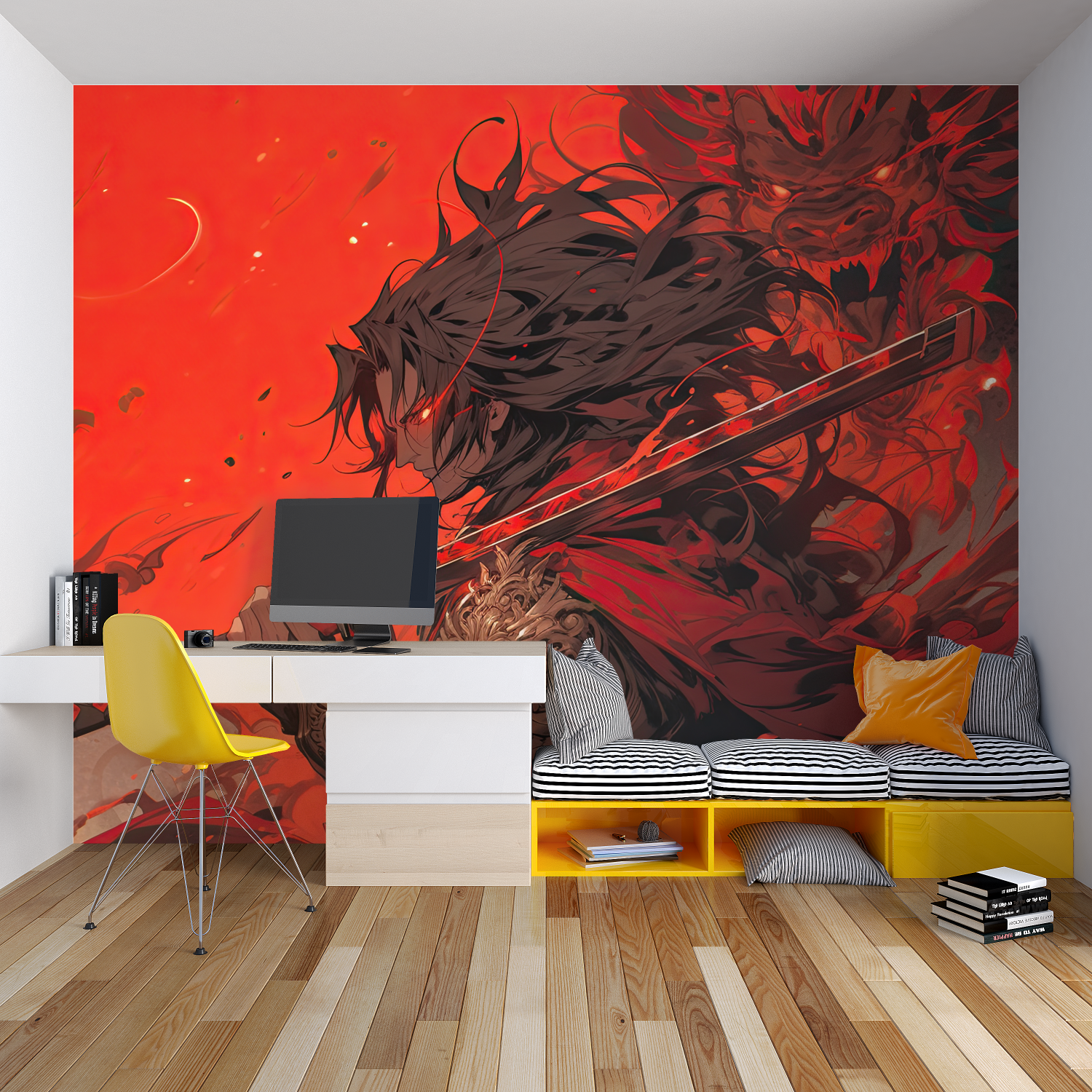 Super Samurai Anime Wallpaper | Murals Wallpaper