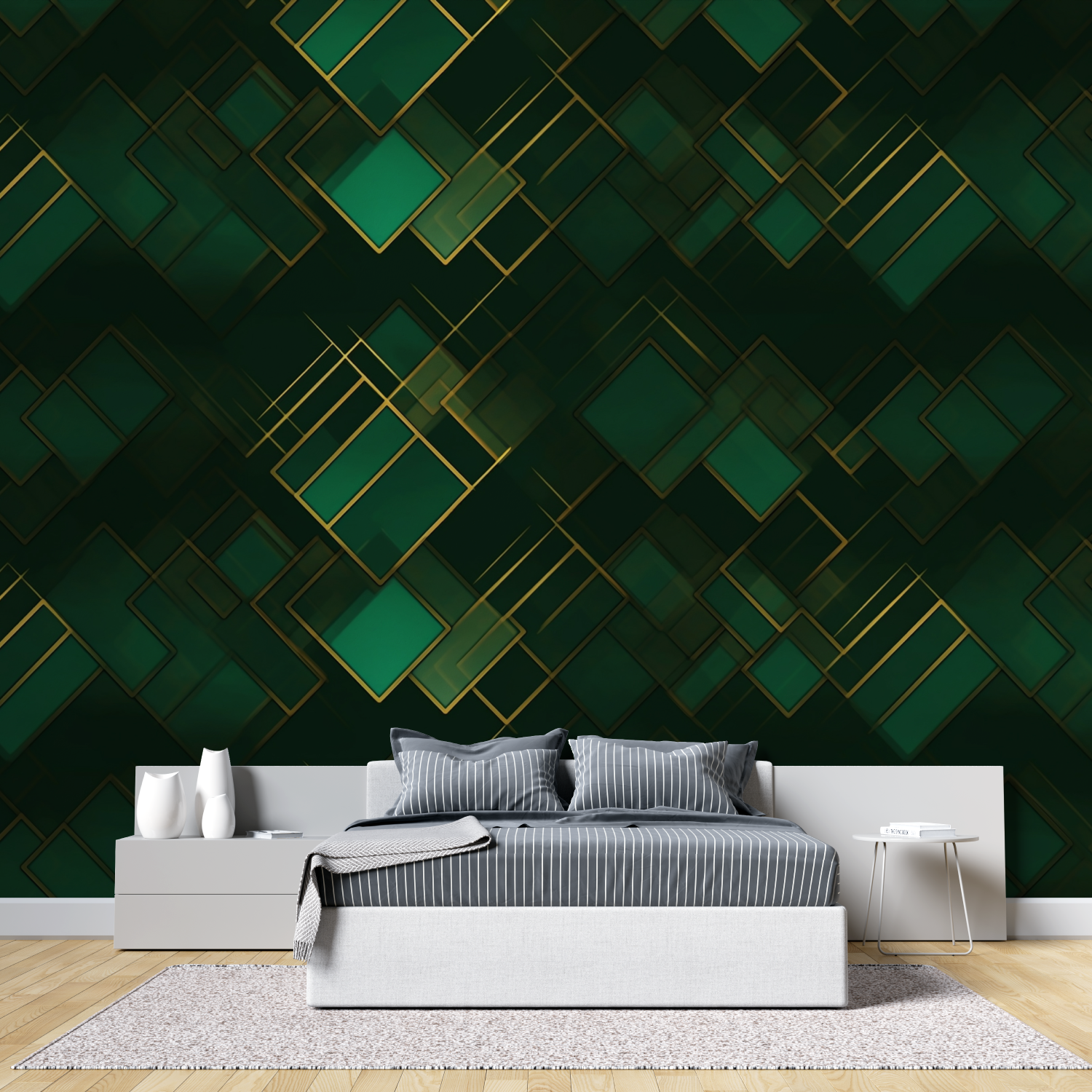 Entengrüne Tapete | Wandtapete