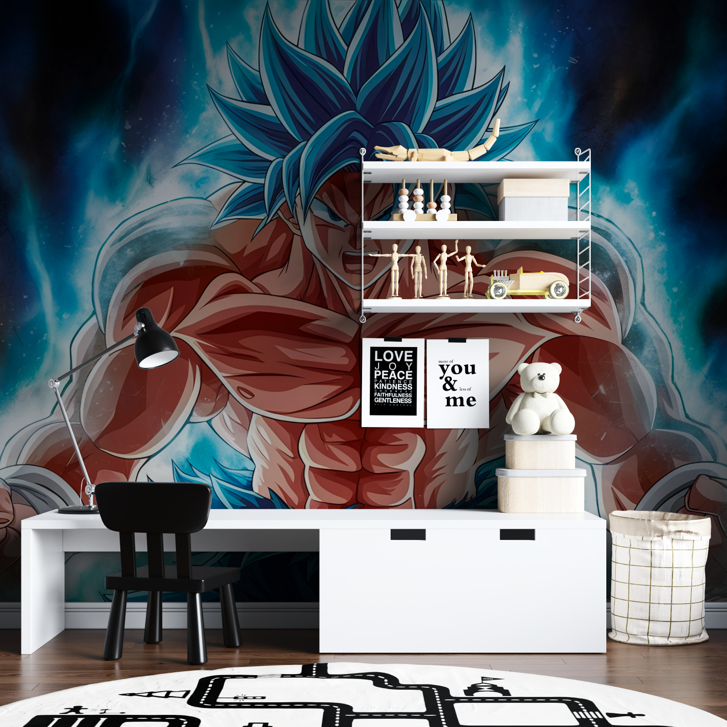 Tapeten Vegeta Chambre Ado – Chambre Garçon beleuchtet