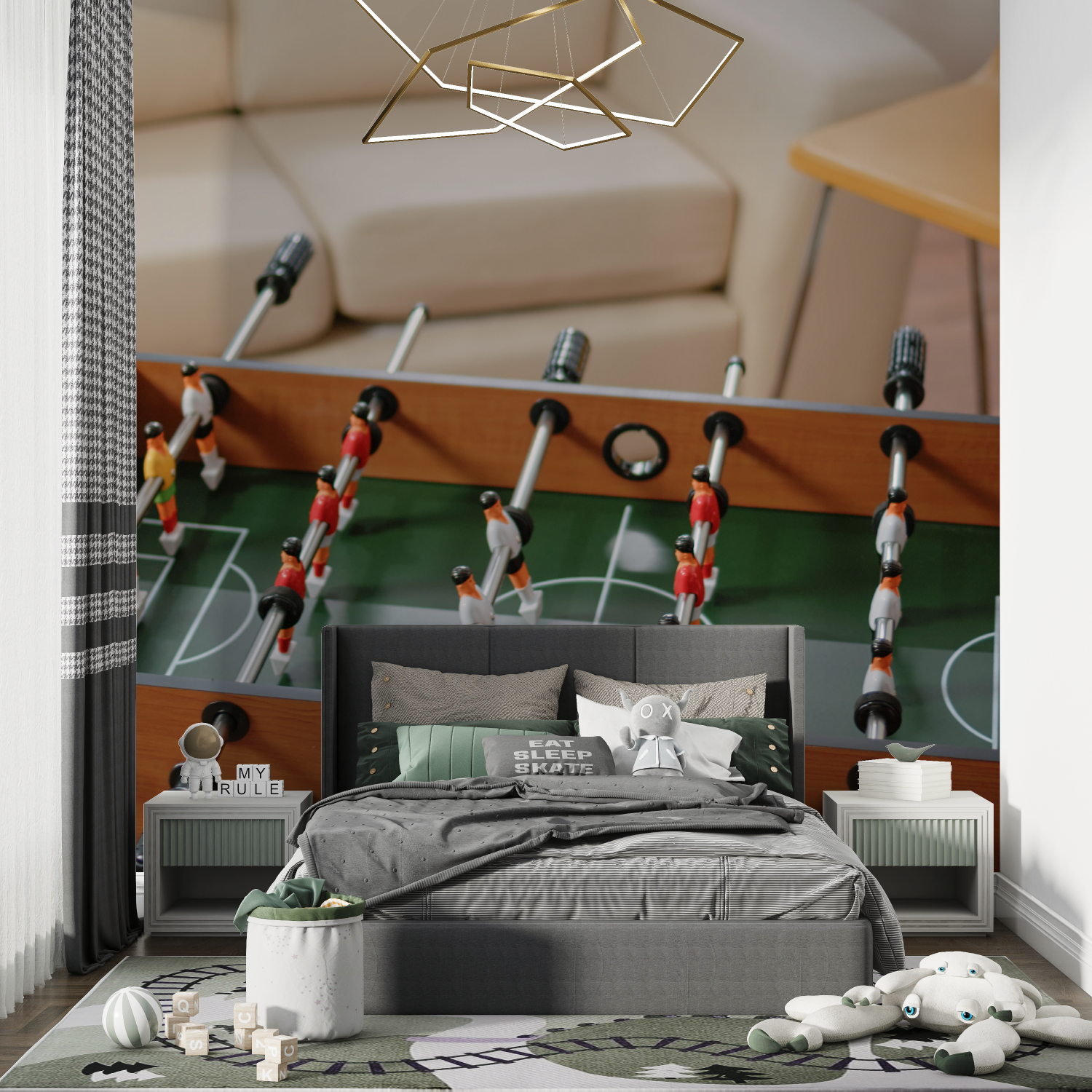 Realistic Foosball Wallpaper | Murals Wallpaper