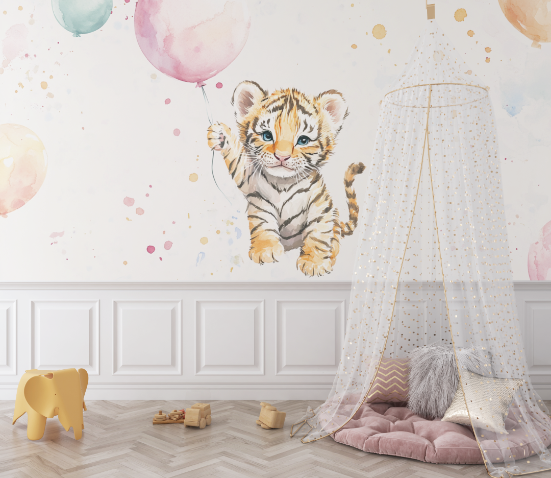 Tiger Balloon Wallpaper | Murals Wallpaper