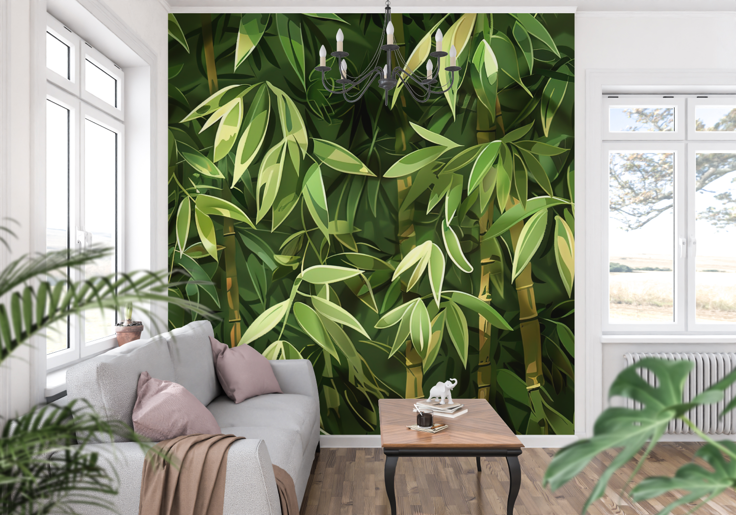 Green Bamboo Wallpaper | Murals Wallpaper