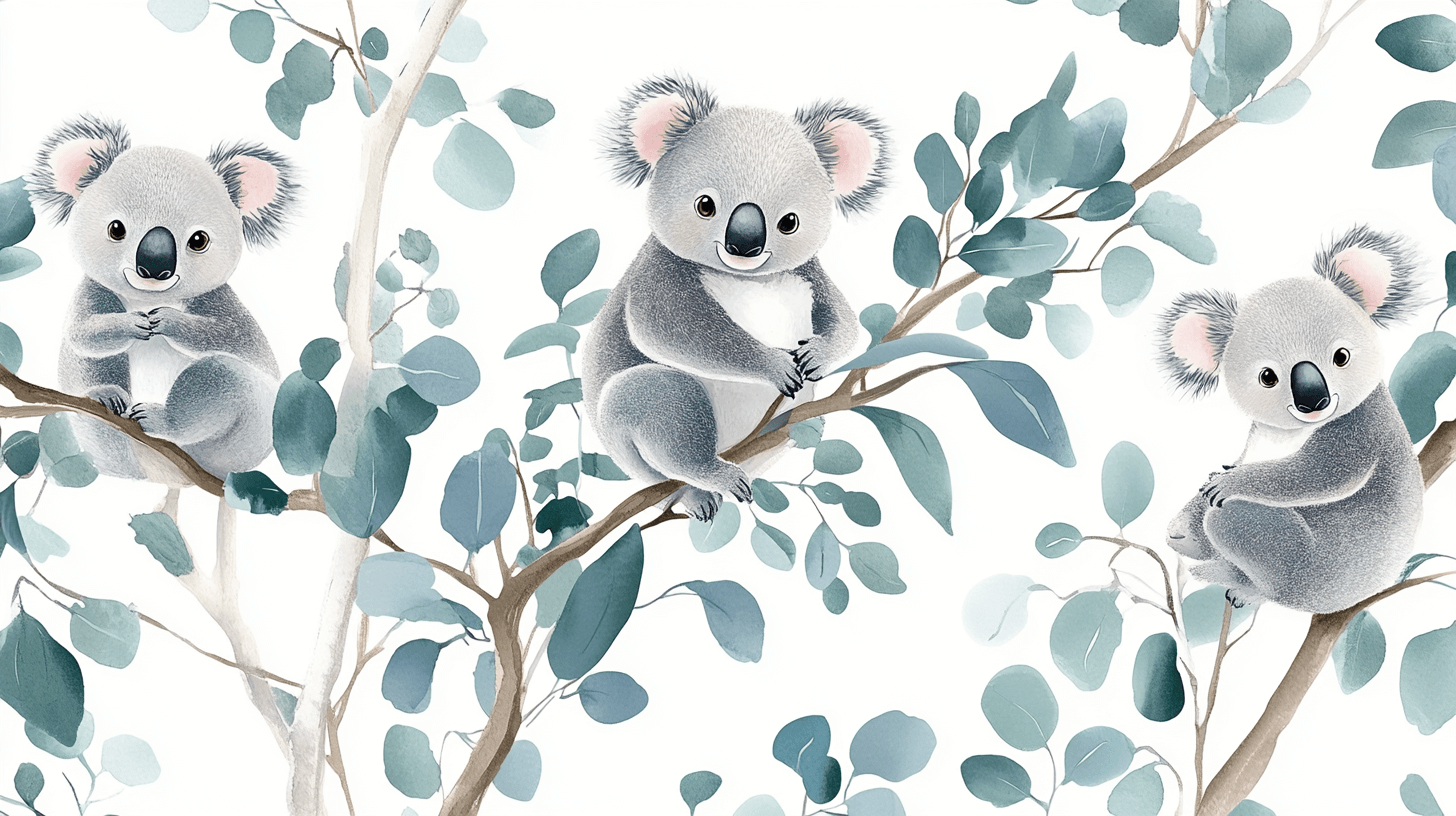Koala and Pearl Sky Wallpaper | Murals Wallpaper