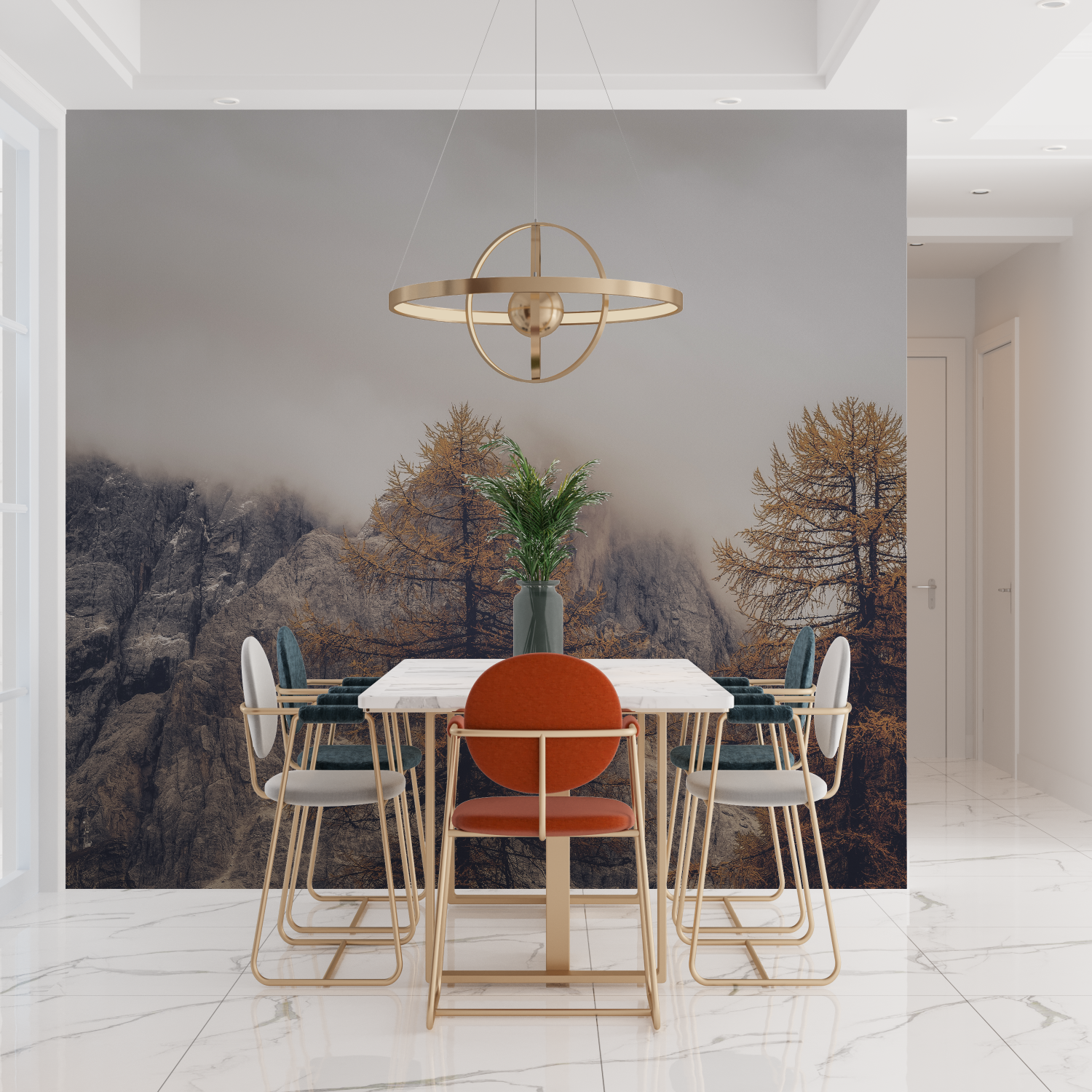 Cocooning Mountains Wallpaper | Murals Wallpaper