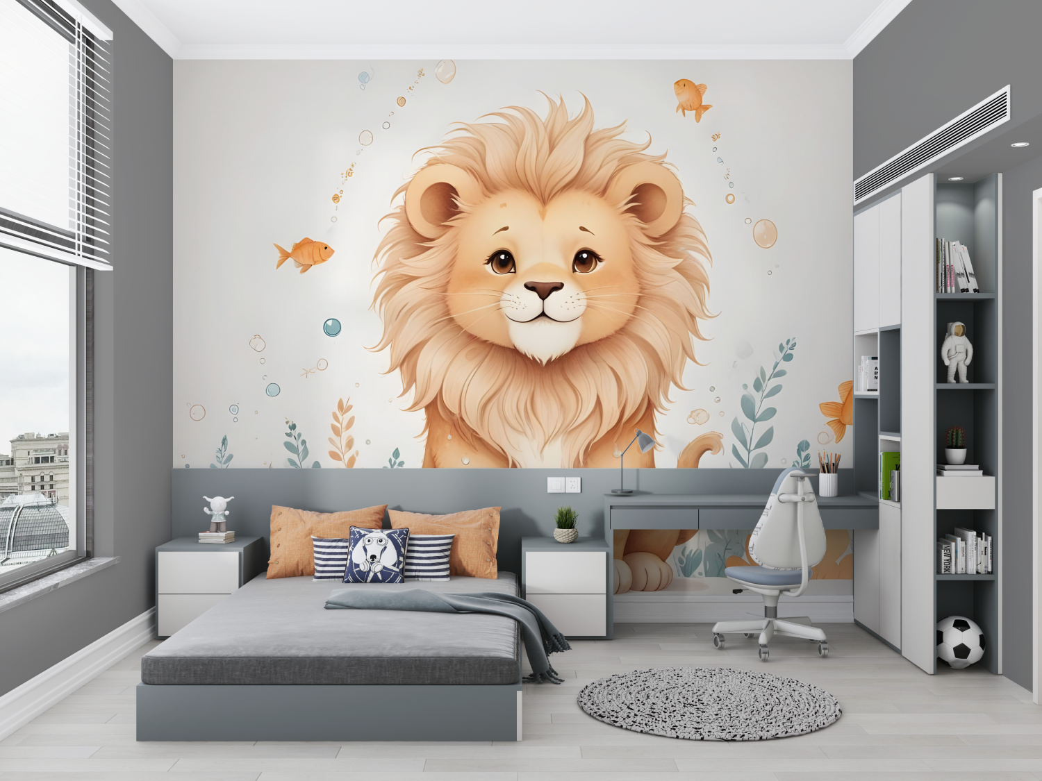 Lion Cub Wallpaper für Kinder | Murals Wallpaper