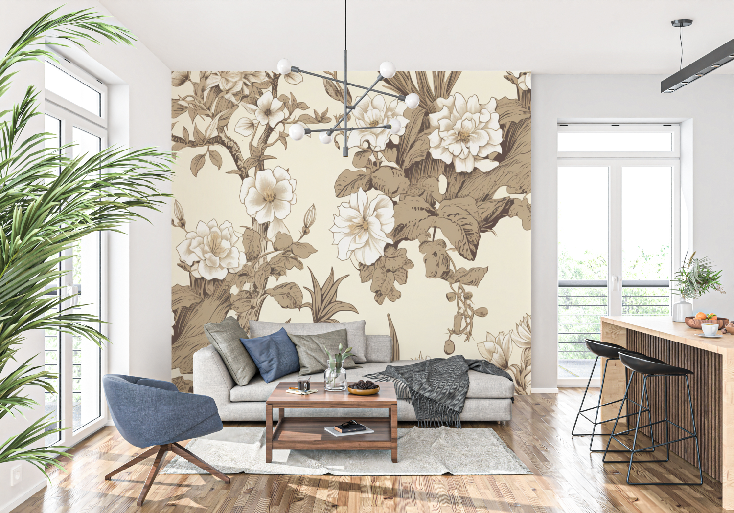 Japanese Toile Wallpaper | Murals Wallpaper