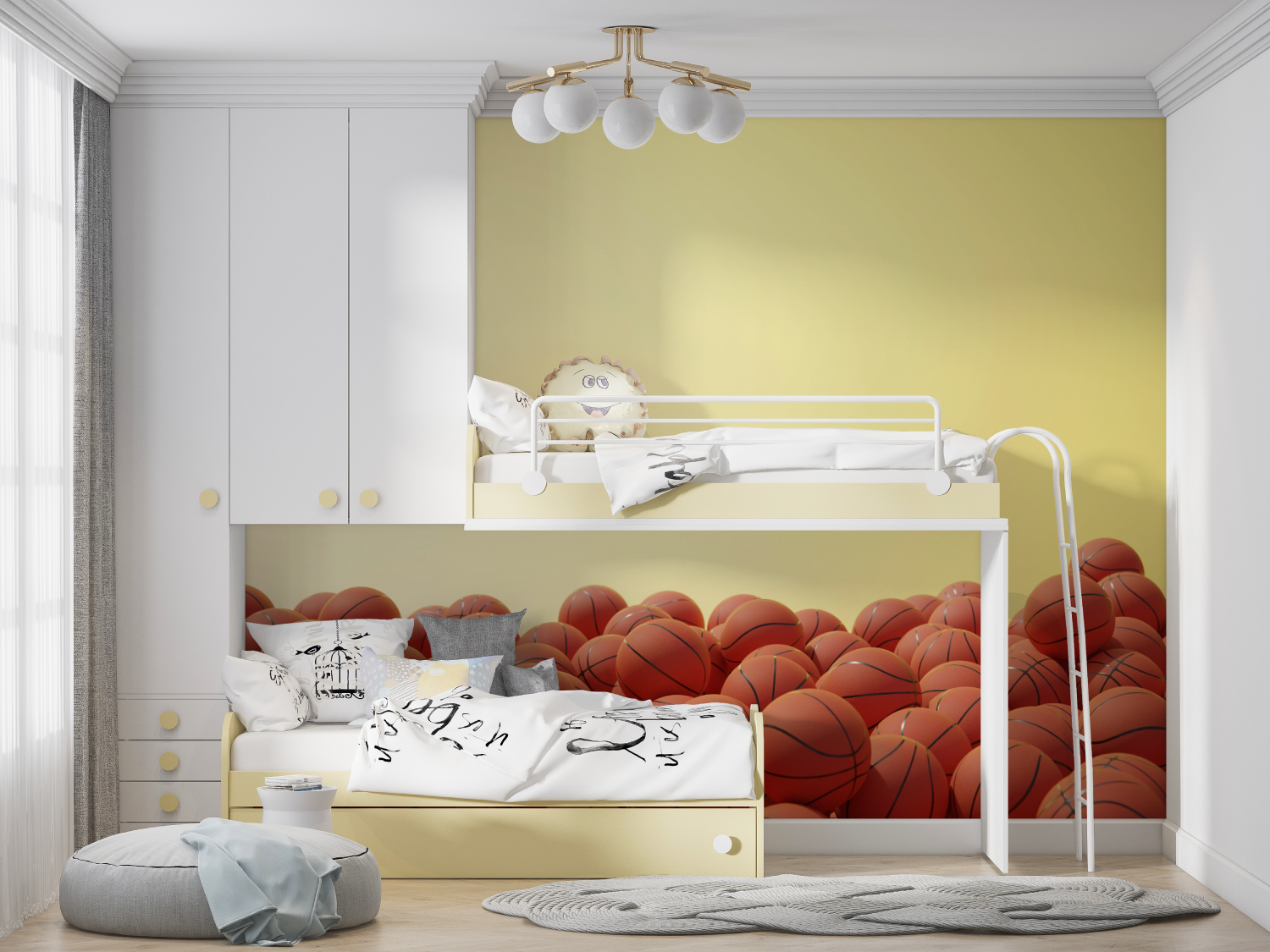 Teen Boy Basketball Room Paper | Murals Wallpaper