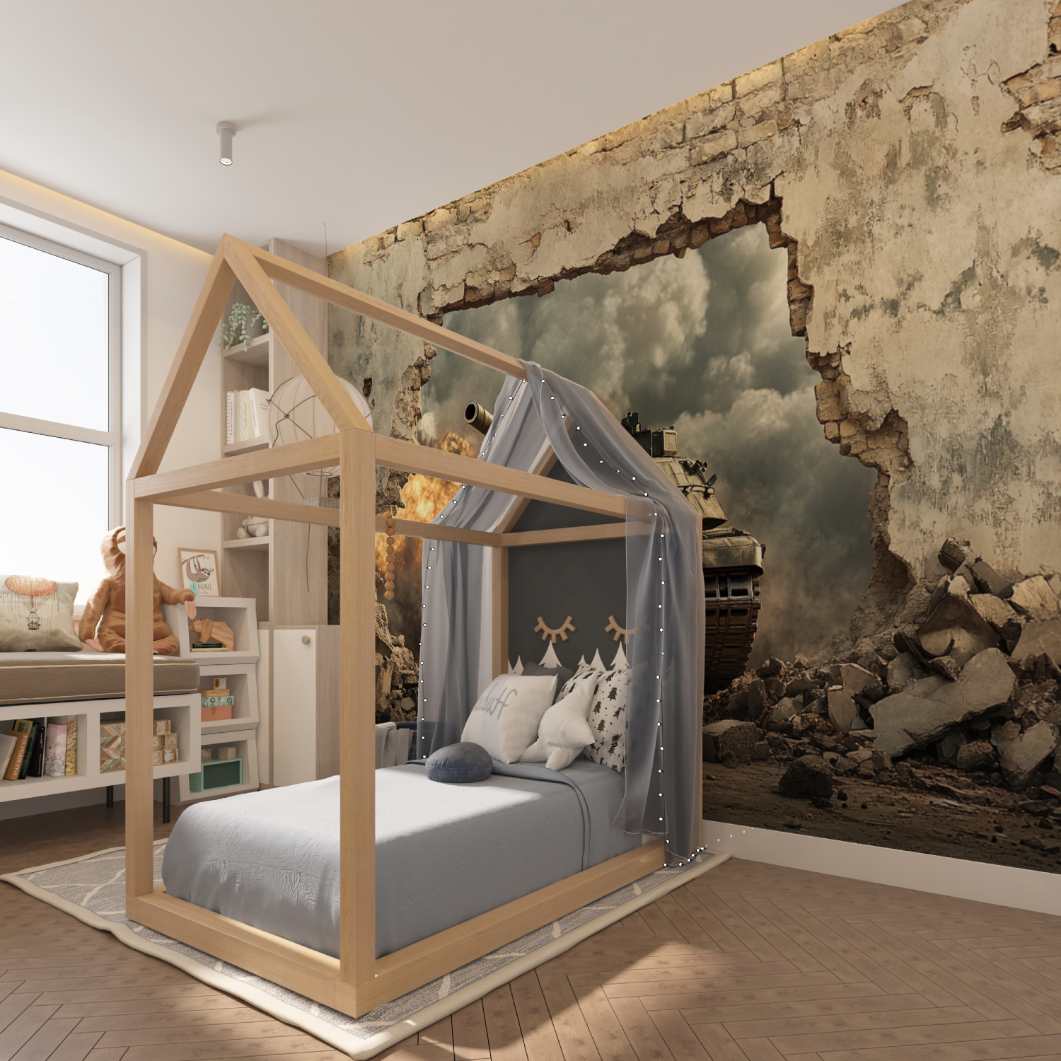 Classic Teen Assault Tank Wallpaper | Murals Wallpaper