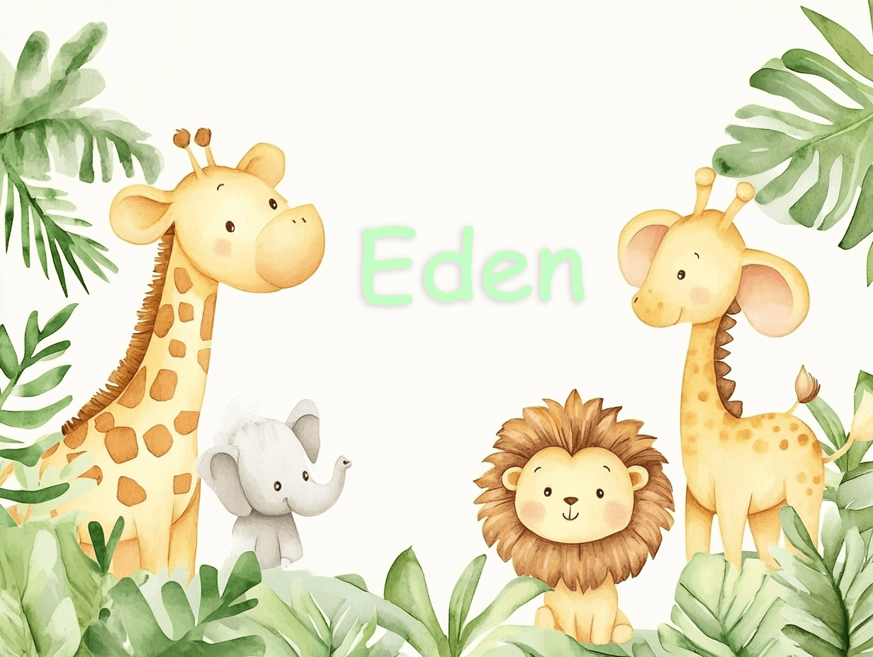 Jungle Animal Name Wallpaper | Murals Wallpaper