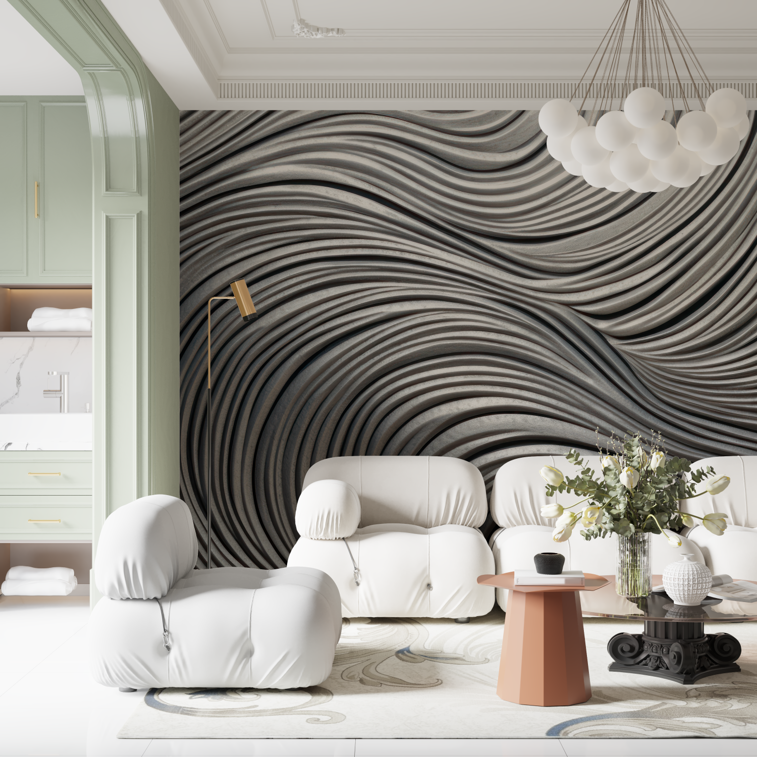 Black Silver Wallpaper | Murals Wallpaper