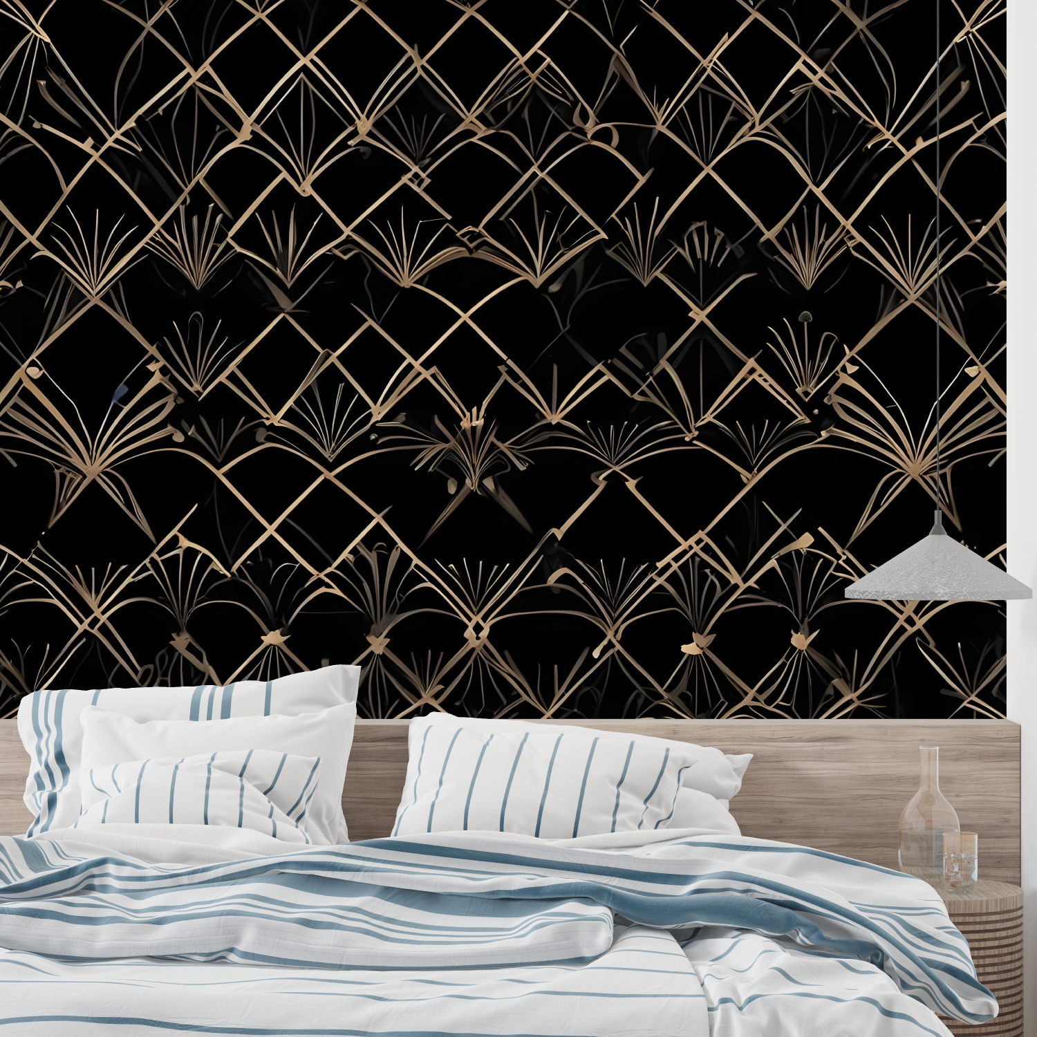 Black Art Deco Wallpaper | Murals Wallpaper