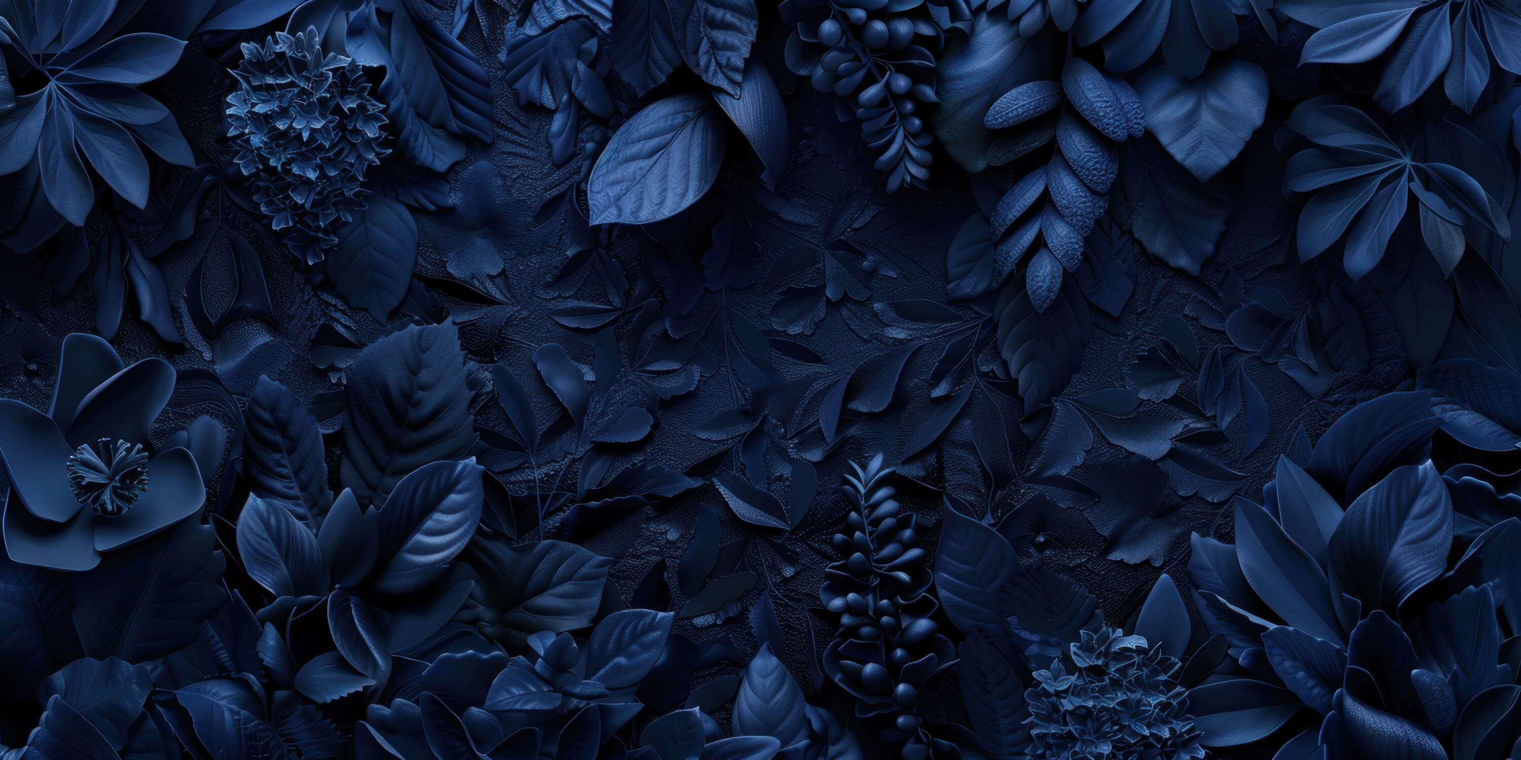 Blaues Papier-Nachtzimmer