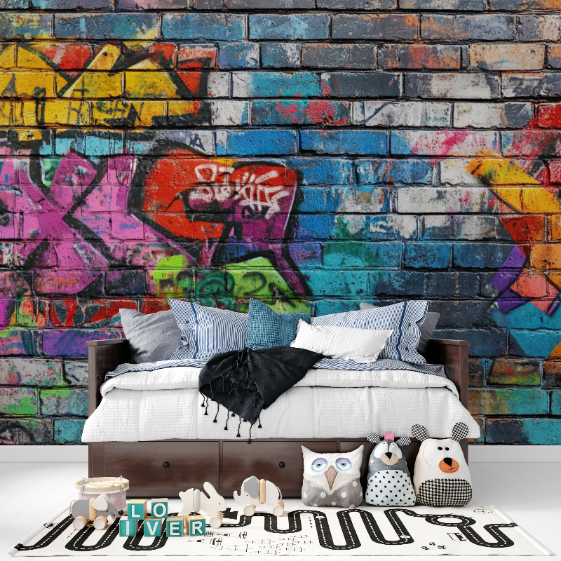 Stone Wall Graffiti Wallpaper | Murals Wallpaper