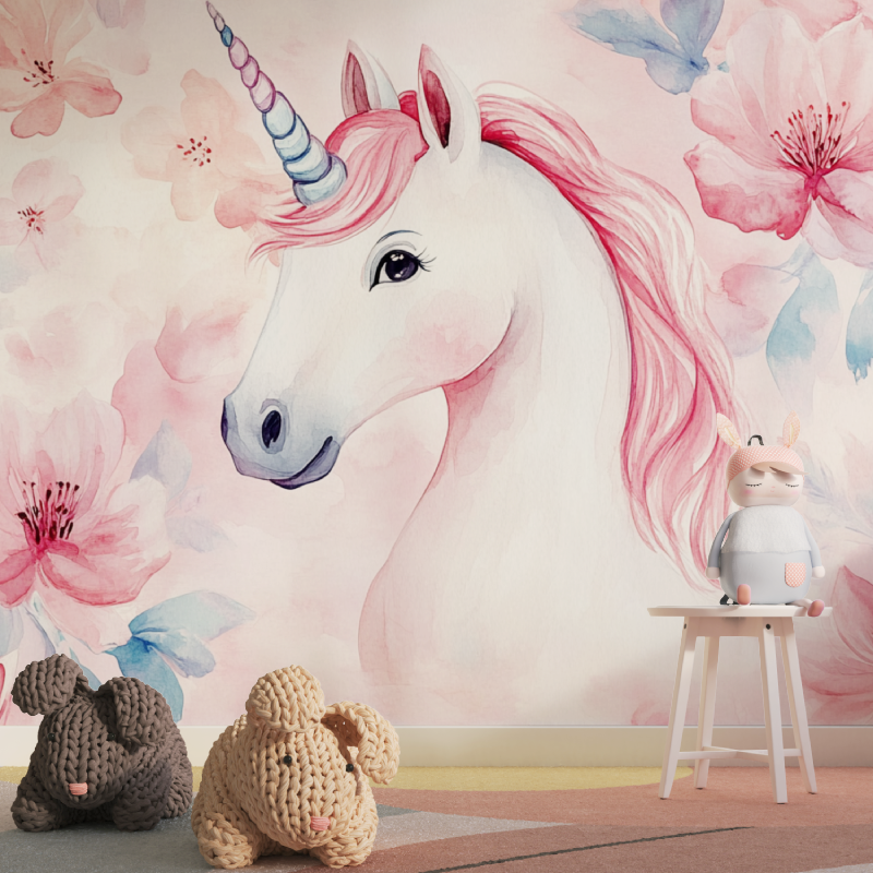 Gentleman Unicorn Non-Woven Wallpaper | Murals Wallpaper
