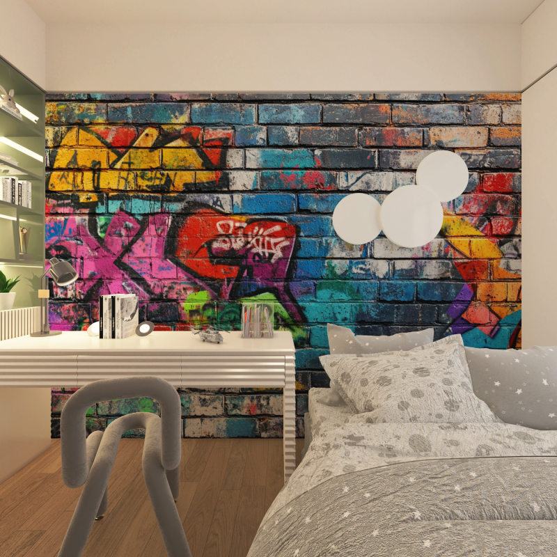 Stone Wall Graffiti Wallpaper | Murals Wallpaper