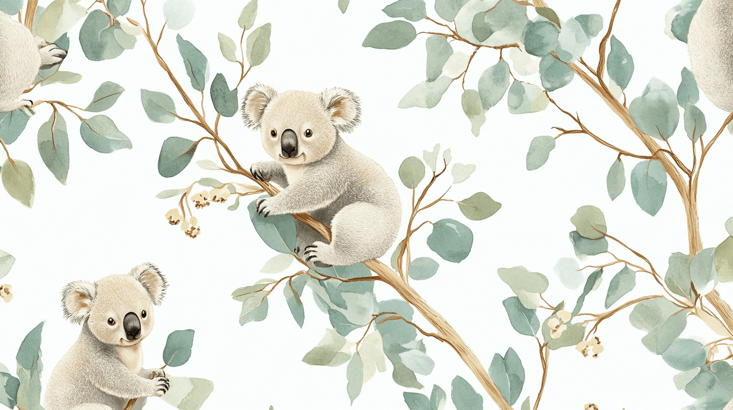 Koala and Cream Sky Wallpaper | Murals Wallpaper