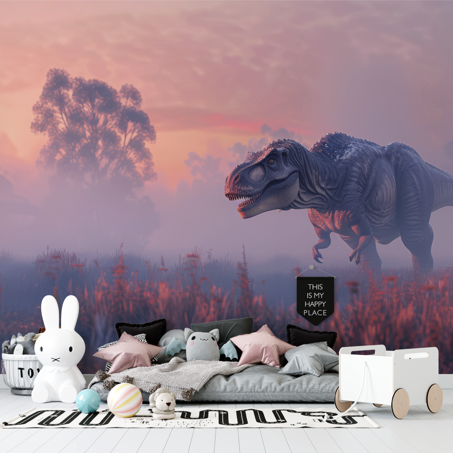 Pastel Dinosaur Wallpaper | Murals Wallpaper
